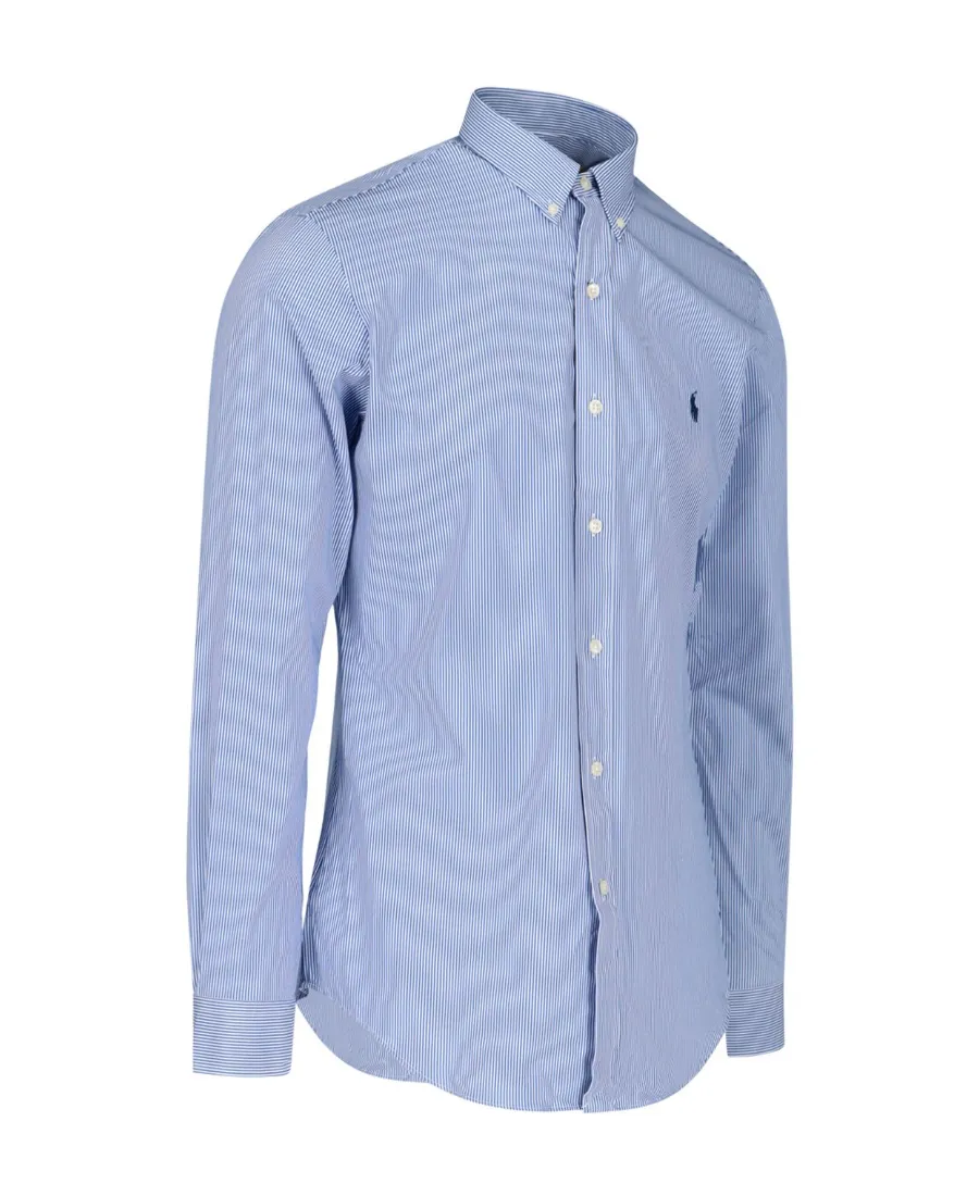 Pony Embroidered Striped Shirt