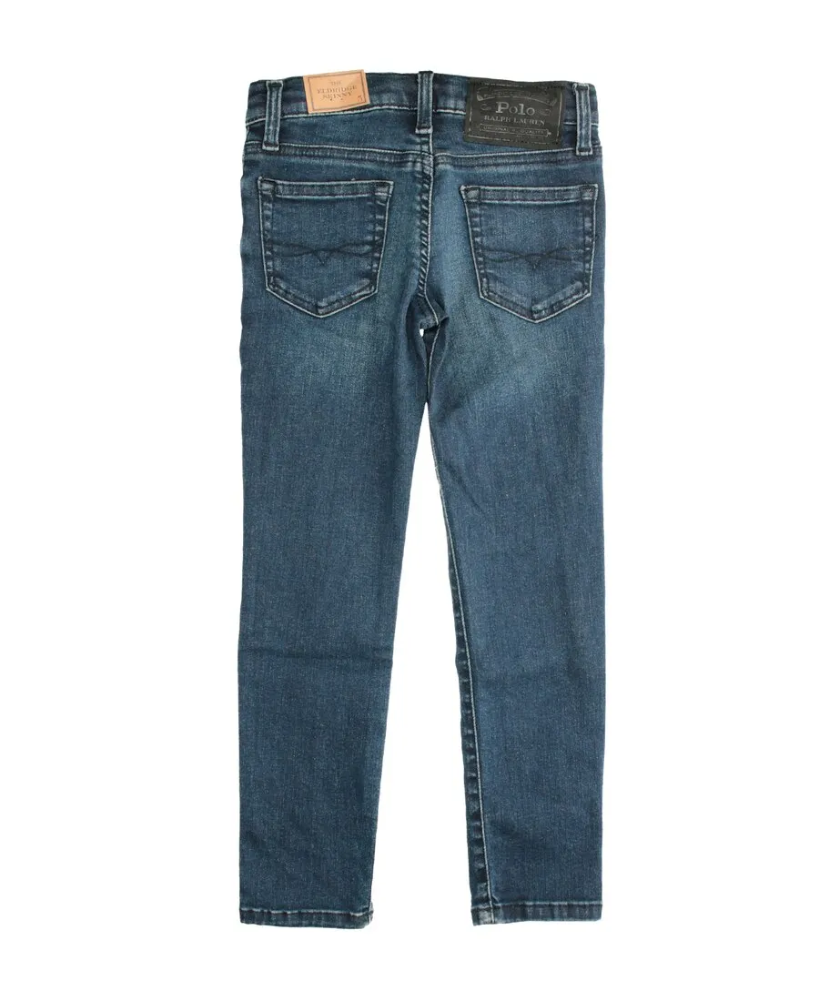 Washed Slim-Cut Jeans