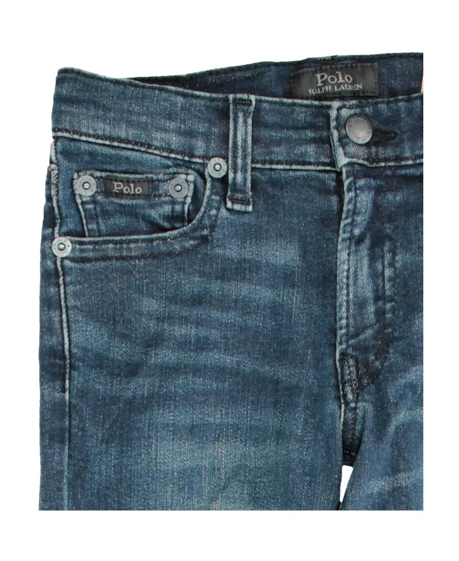 Washed Slim-Cut Jeans