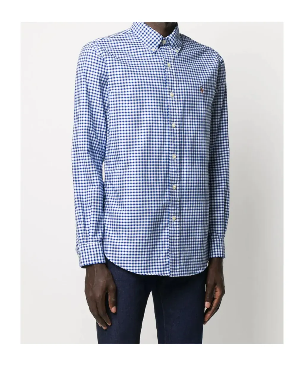 Gingham Button-Down Shirt