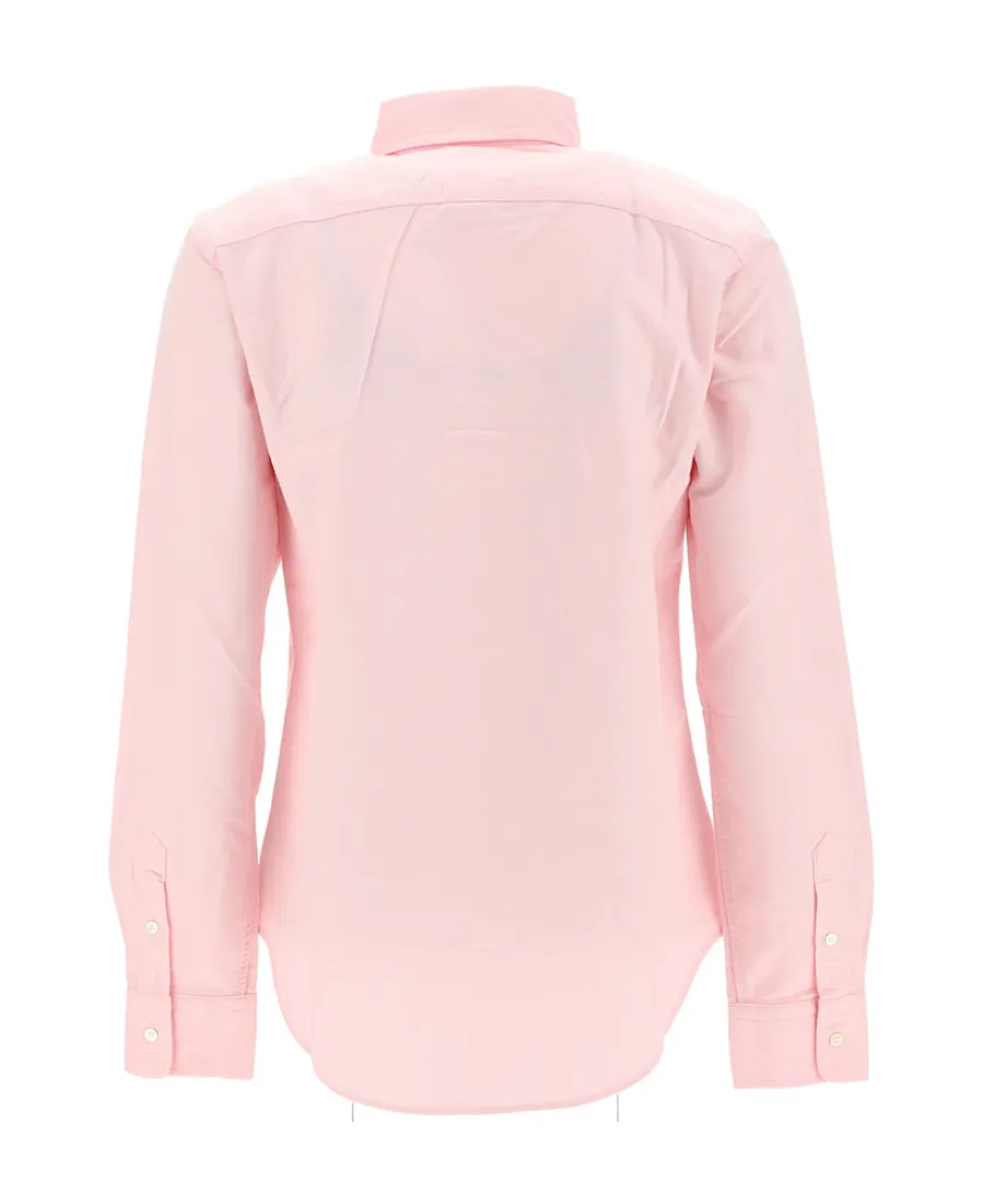 Logo Embroidered Long-Sleeved Shirt