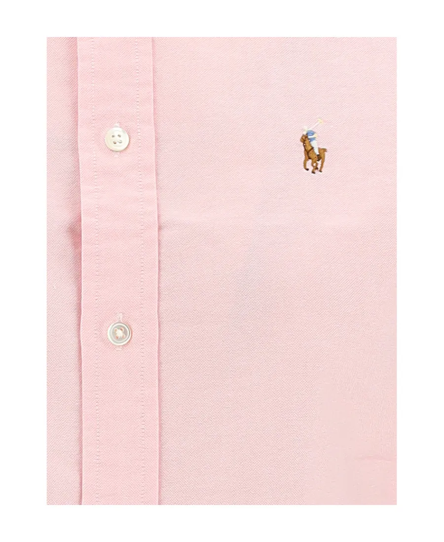 Logo Embroidered Long-Sleeved Shirt