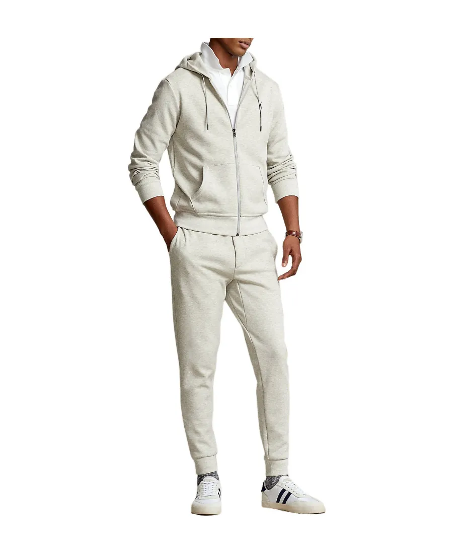 Pony Embroidered Zip-Up Hoodie