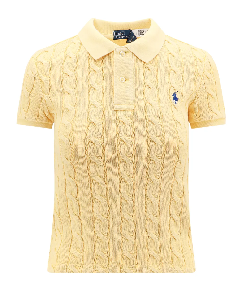 Polo-Pony Embroidered Knitted Polo Top