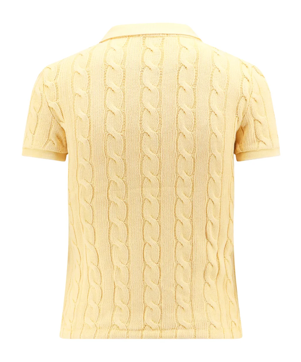 Polo-Pony Embroidered Knitted Polo Top