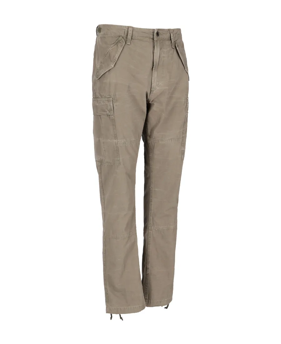 Logo Patch Cargo Pants