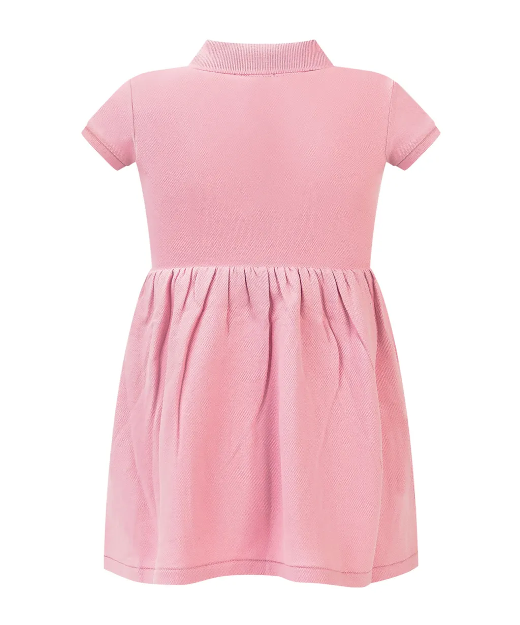 Polo Pony-Embroidered Flared Polo Dress