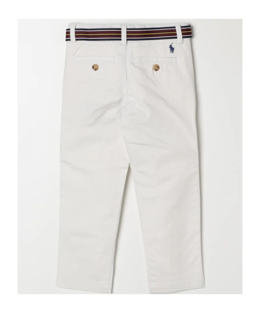 Polo Pony Embroidered Belted Trousers