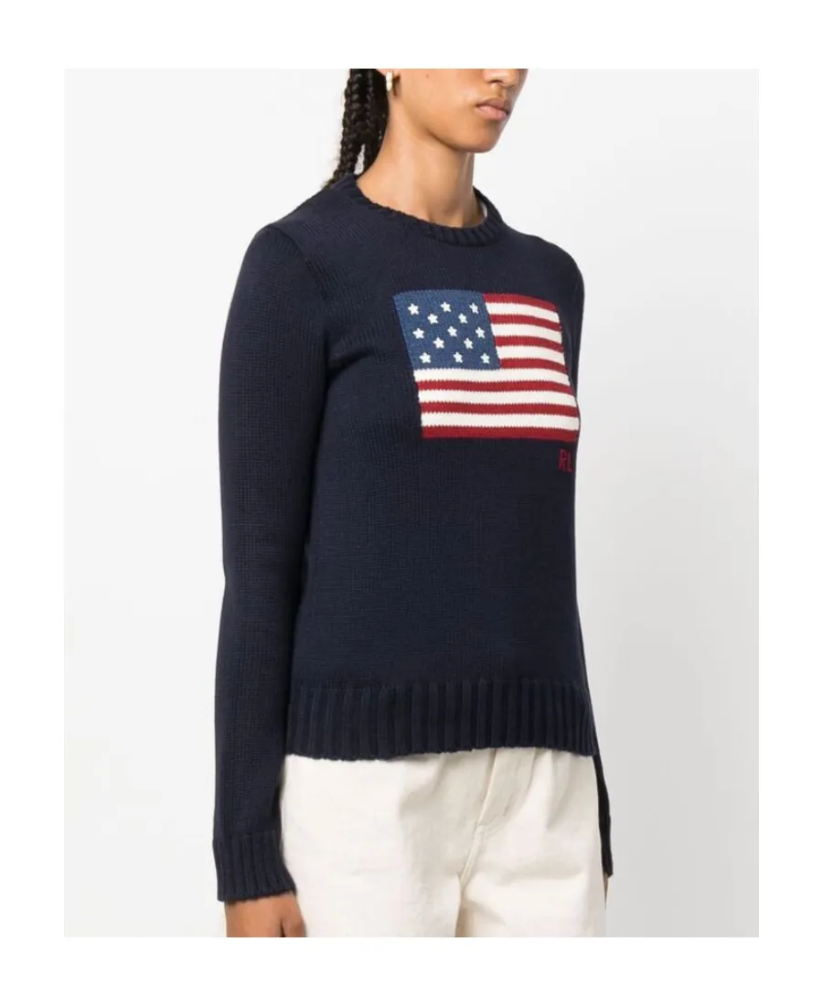 Graphic Intarsia Knitted Jumper