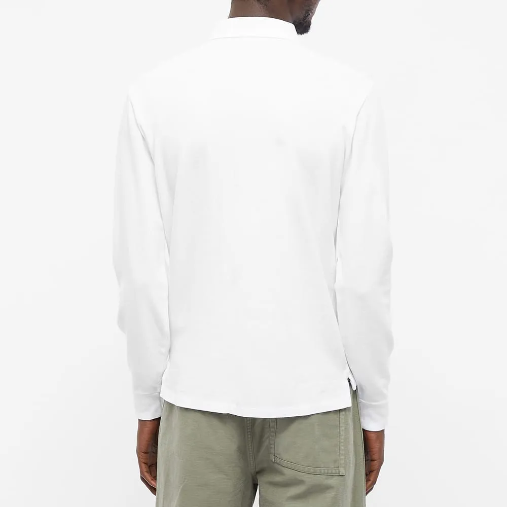 Pony Embroidered Long-Sleeved Polo Shirt