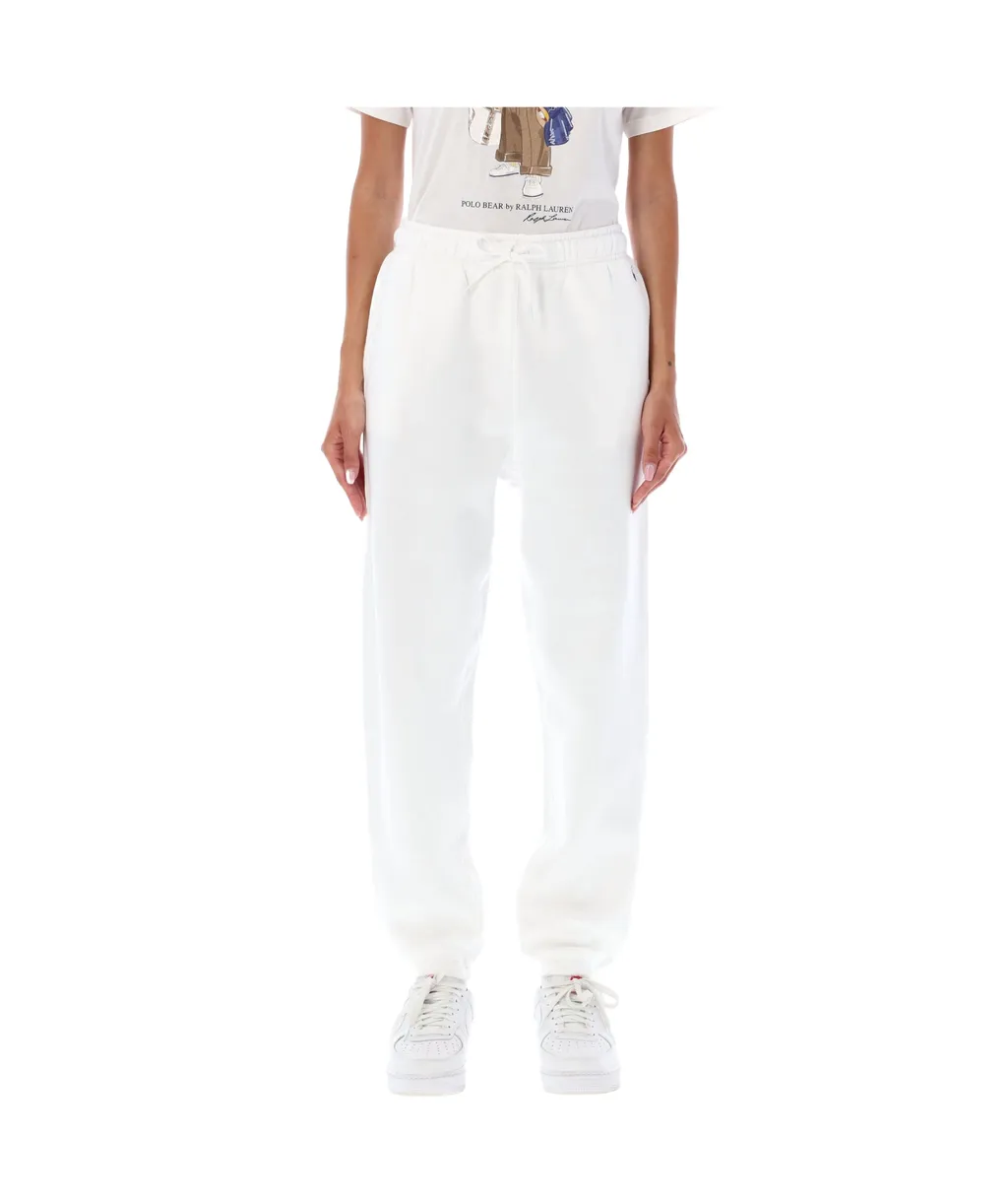 Logo Embroidered Drawstring Track Pants