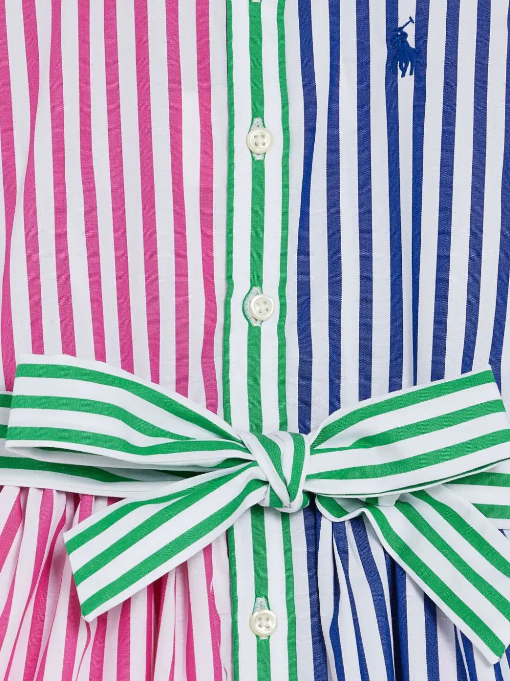 Long-Sleeved Striped Shirt Dress