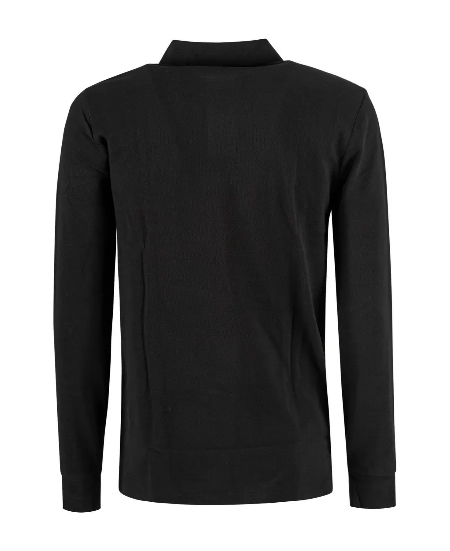 Pony Embroidered Long-Sleeved Polo Shirt