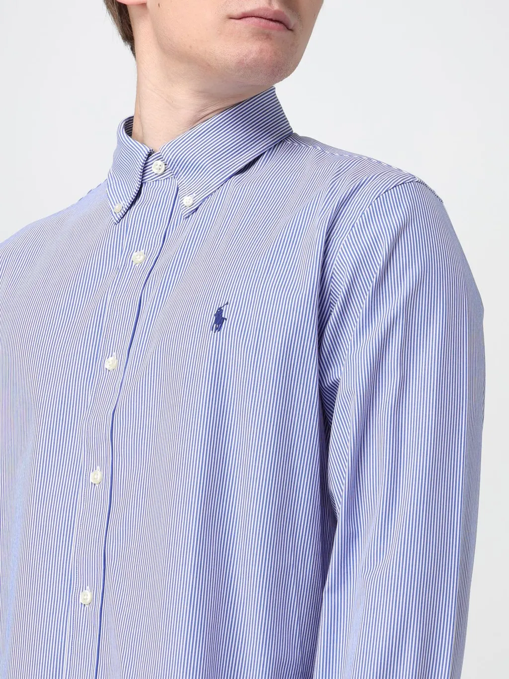 Pony Embroidered Striped Shirt