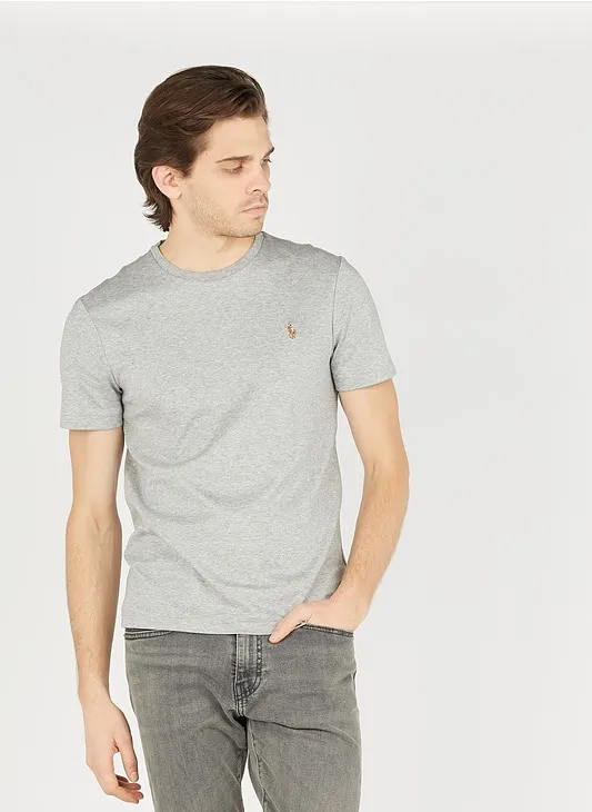 Logo Embroidered Crewneck T-Shirt