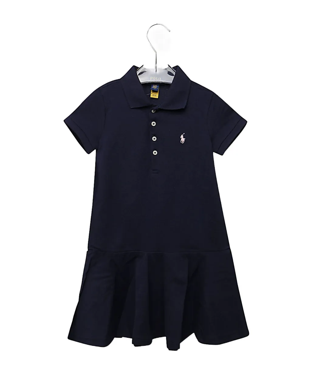 Flared Skirt Polo Dress