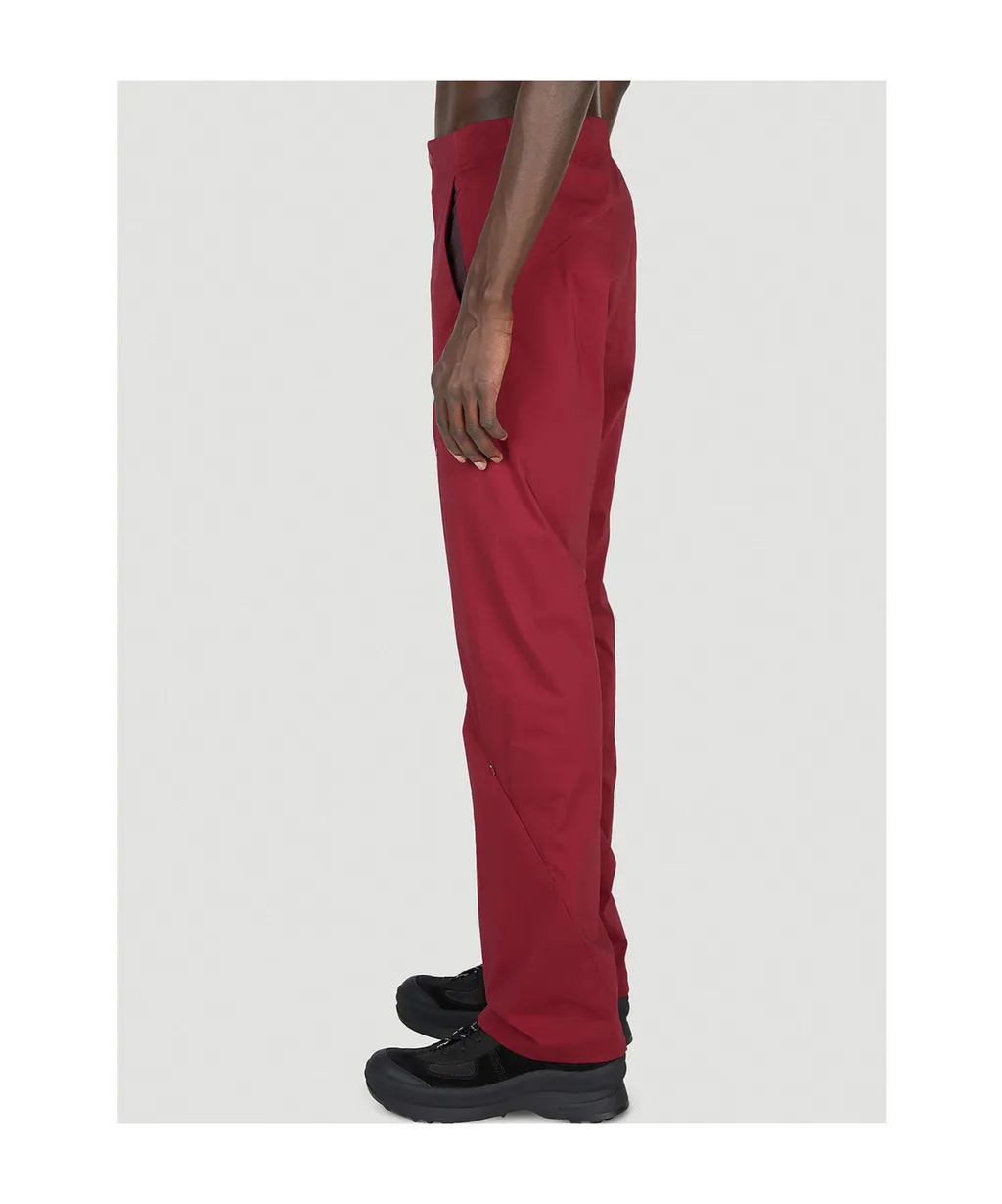 Pleated Zipper Casual Pants