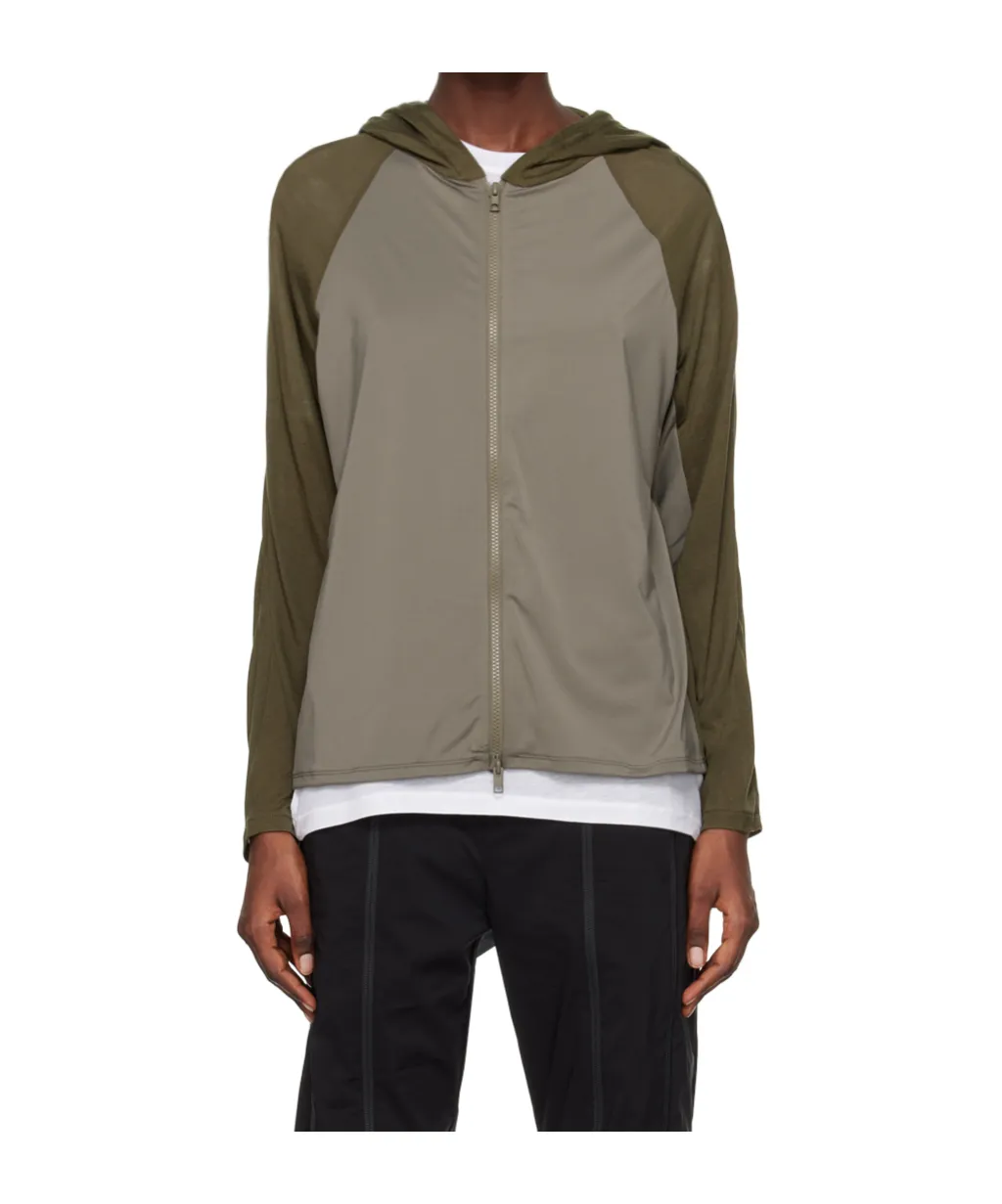 Zipper Hooded Sweatshirt
