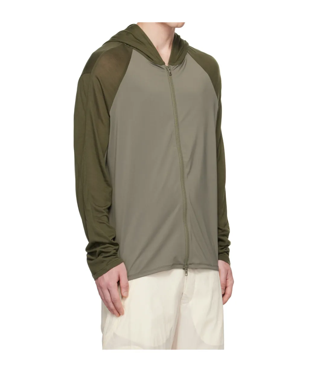 Zipper Hooded Sweatshirt