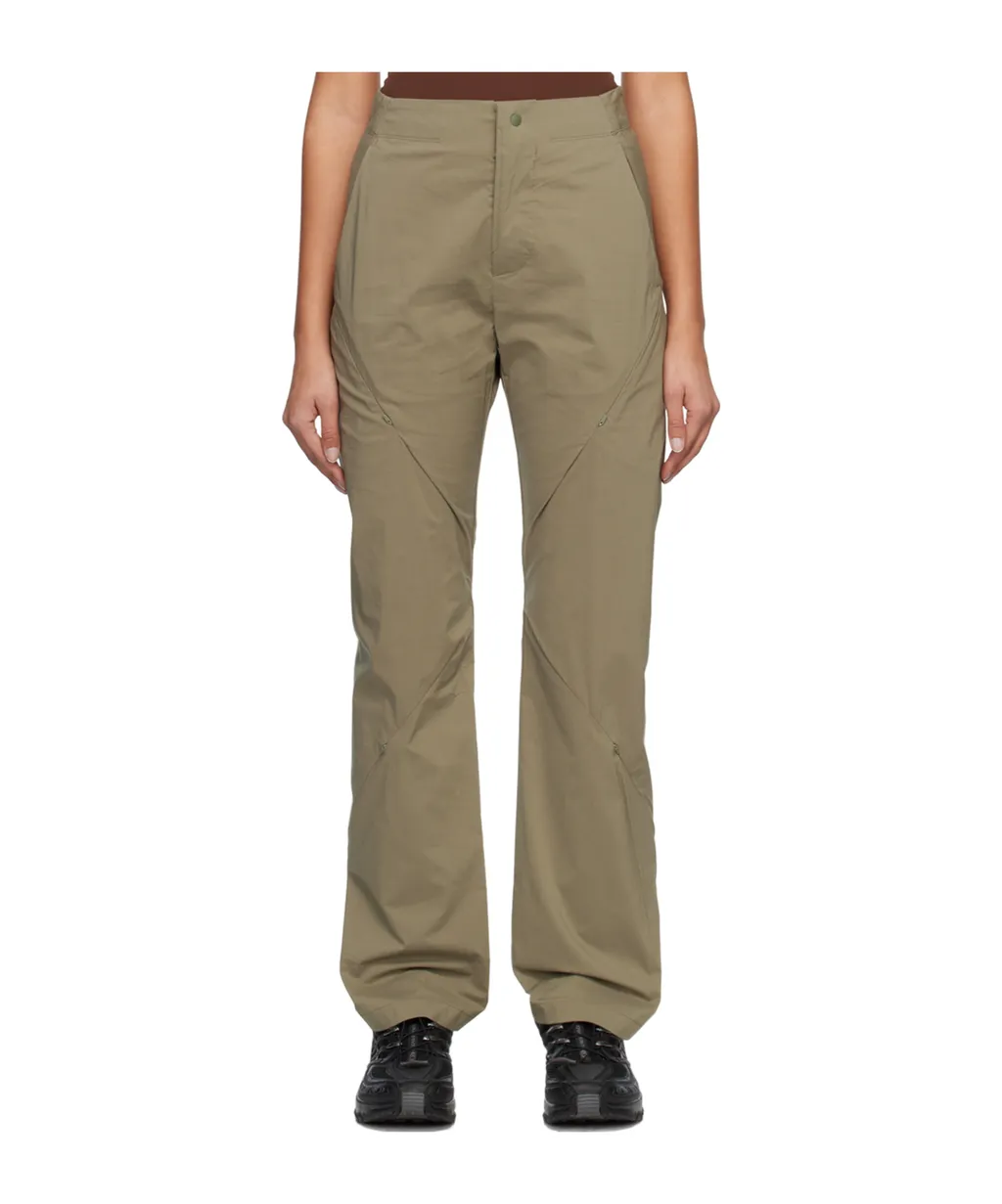 Taffeta Patchwork Casual Pants