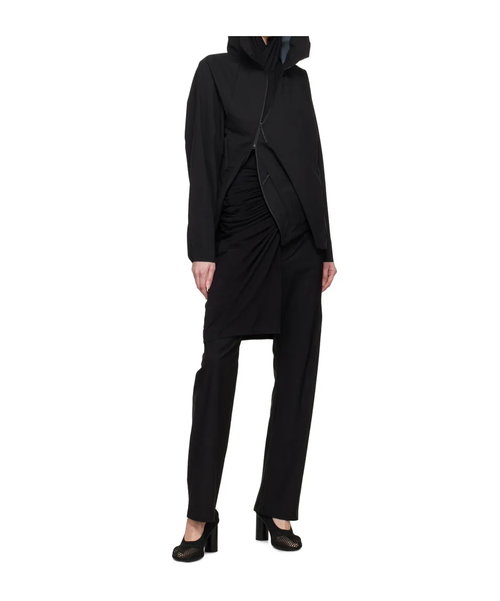 Tonal Stitching Straight-Leg Trousers