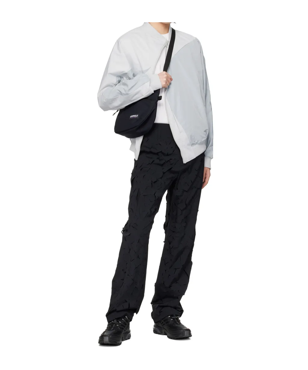 Ripped-Detailing Straight Trousers