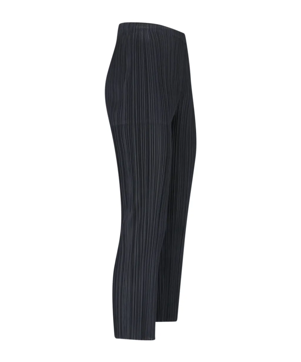 Plissé-Effect Trousers