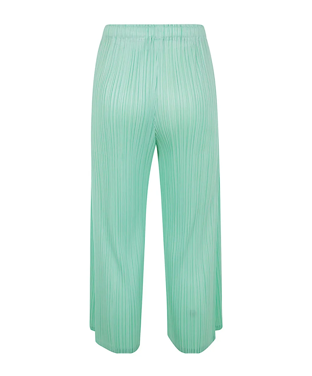 Pleated Wide-Leg Trousers