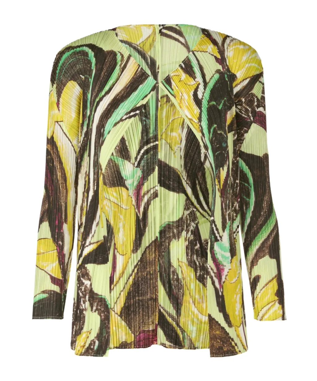 Pleated Cardigan