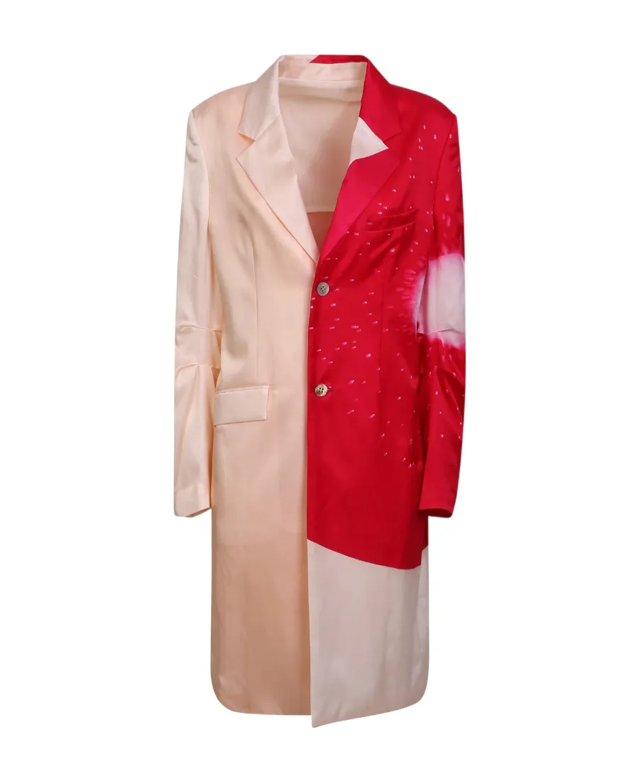 Graphic Button-Up Coat