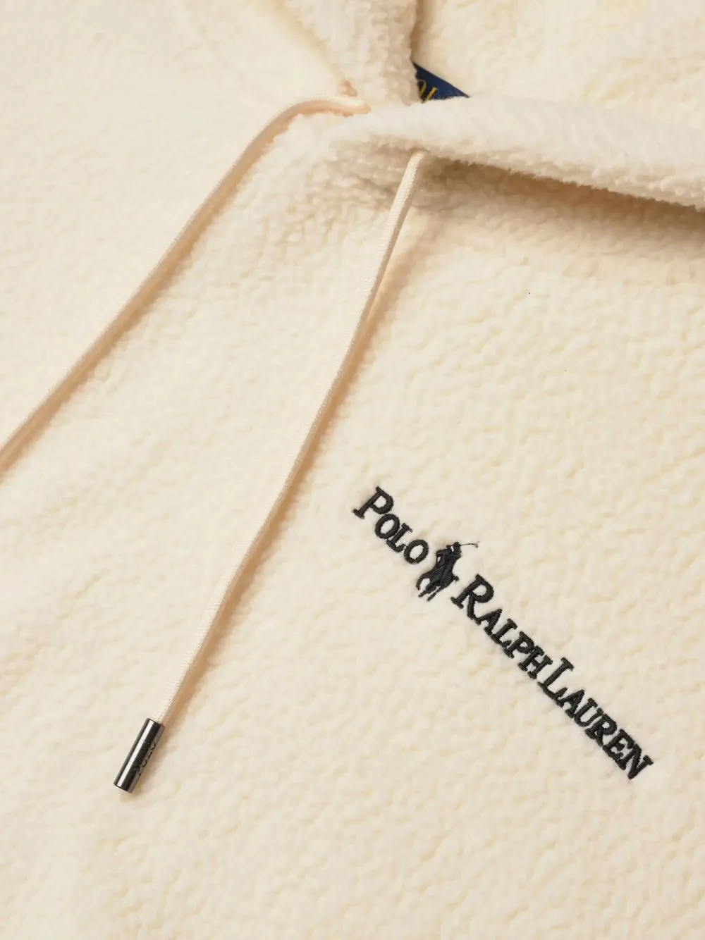 Logo Embroidered Drawstring Hoodie
