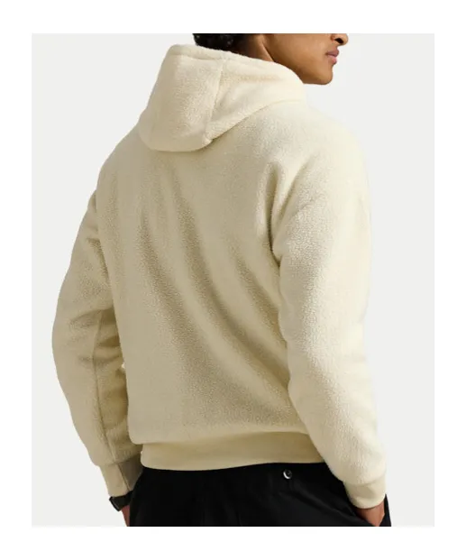Logo Embroidered Drawstring Hoodie