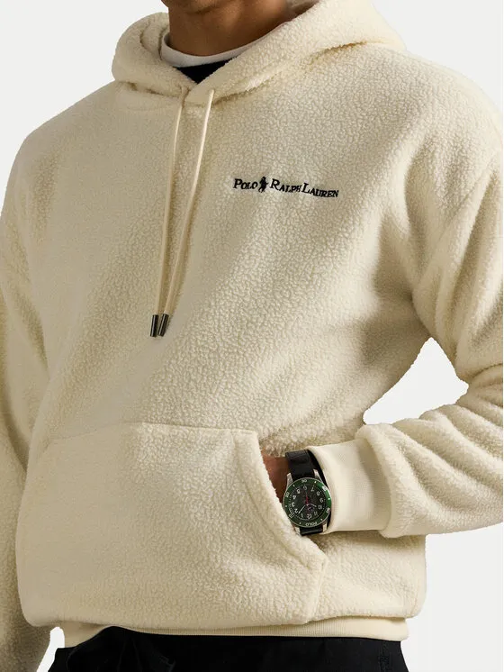 Logo Embroidered Drawstring Hoodie