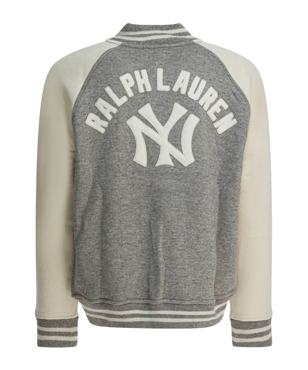 X New York Yankees AppliquÉS Buttoned Bomber Jacket