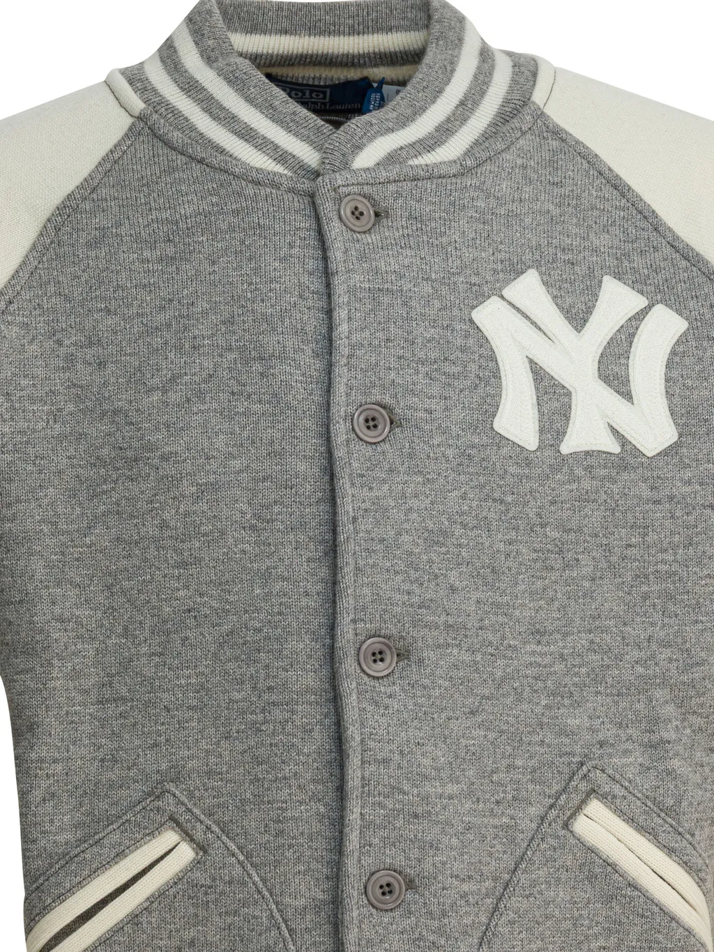 X New York Yankees AppliquÉS Buttoned Bomber Jacket