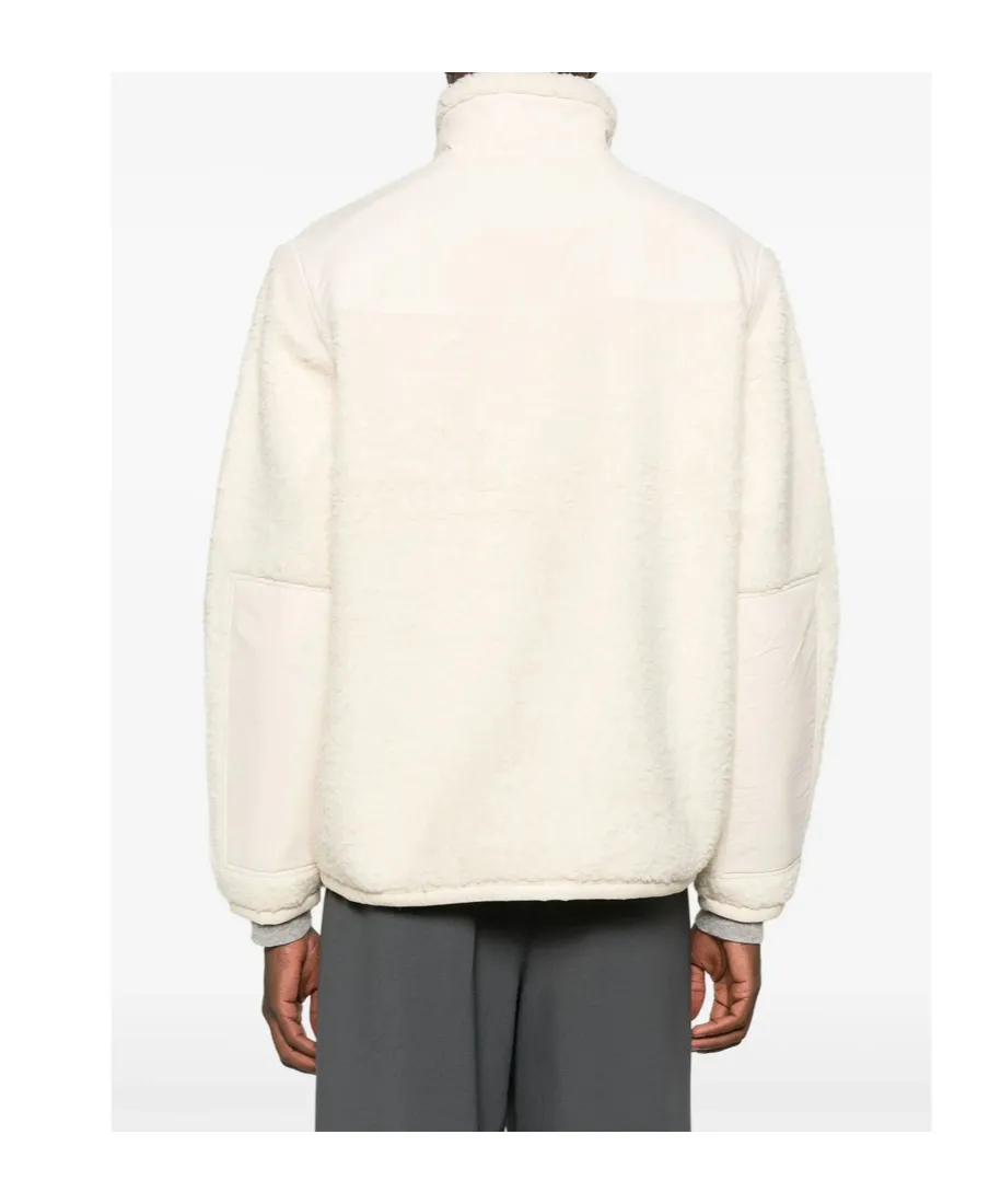 Hybrid Half-Zip Fleece-Panel Jacket