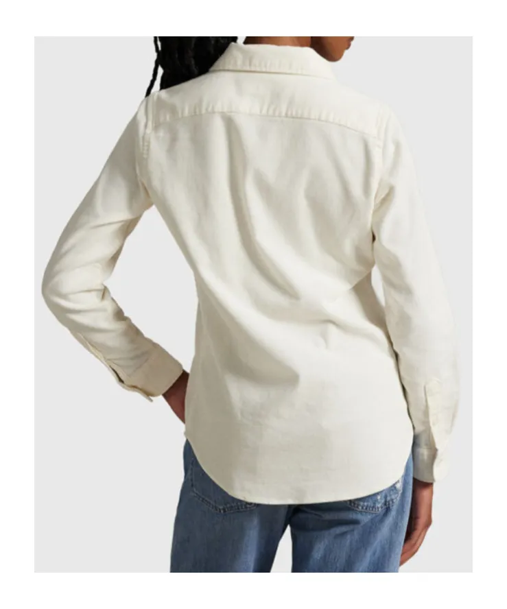 Corduroy Logo Embroidered Shirt