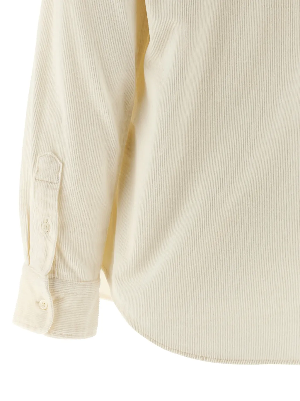 Corduroy Logo Embroidered Shirt