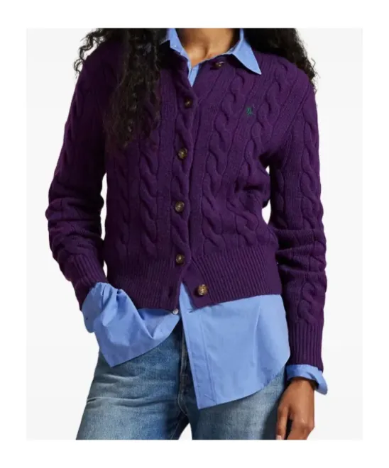 Cable-Knit Cardigan