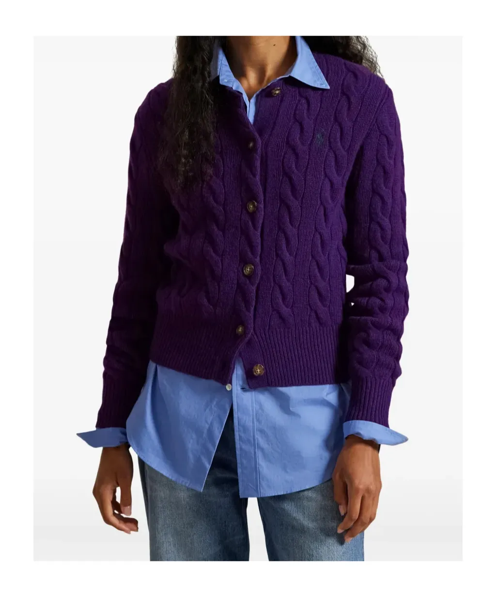 Cable-Knit Cardigan