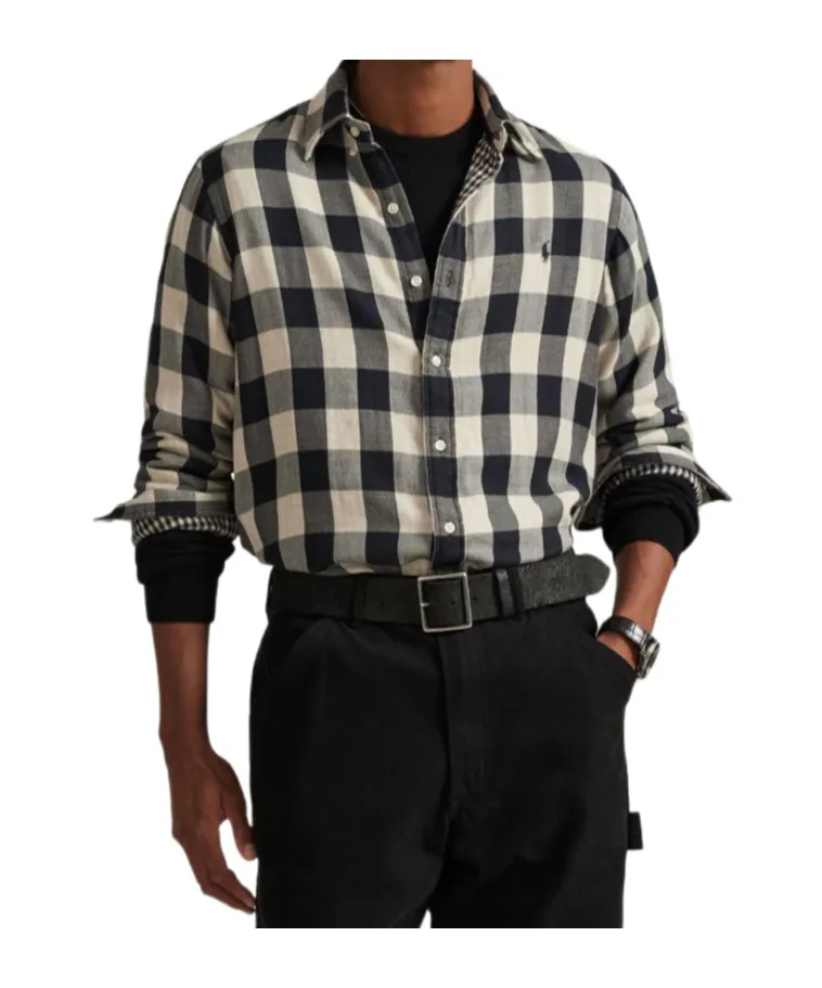 Long Sleeve Checked Shirt