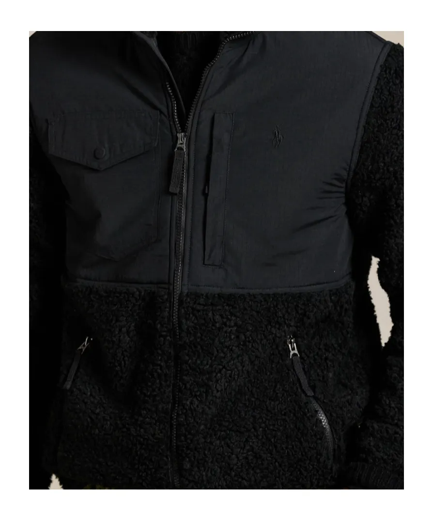 Logo Embroidered Panelled Jacket