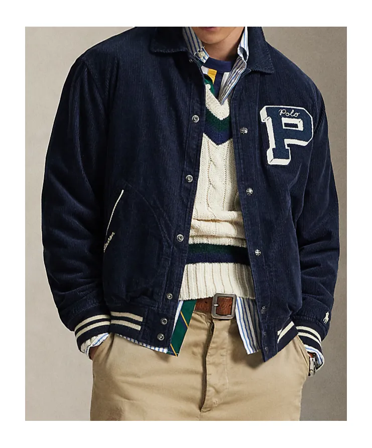 Corduroy Varsity Jacket