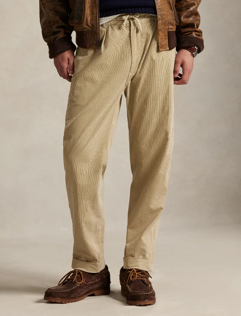 Drawstring Pleated Trousers