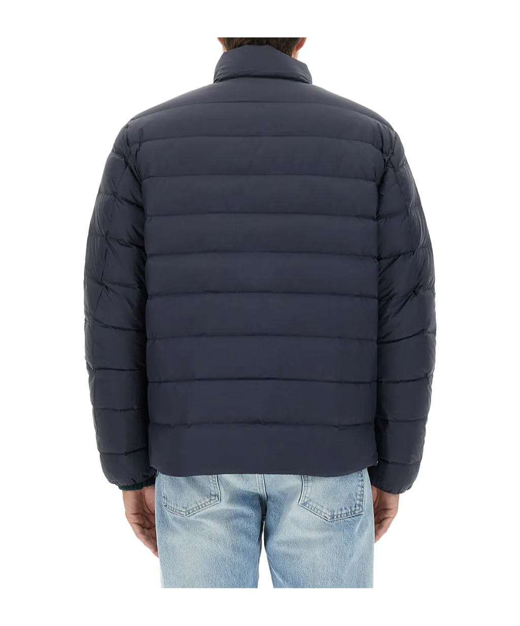 Quilted High-Neck Coat