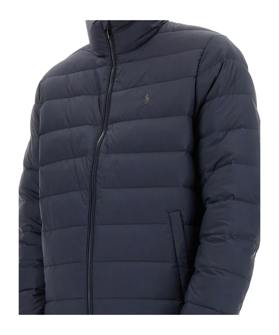 Quilted High-Neck Coat