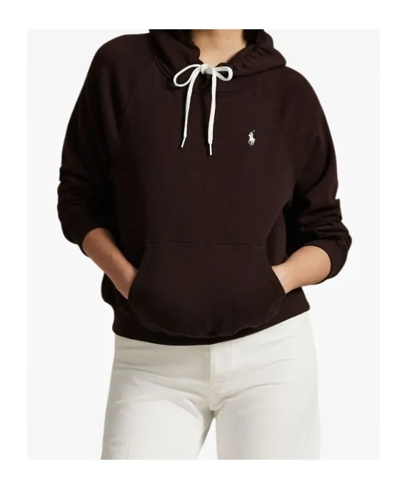 Polo Pony Embroidered Drawstring Hoodie