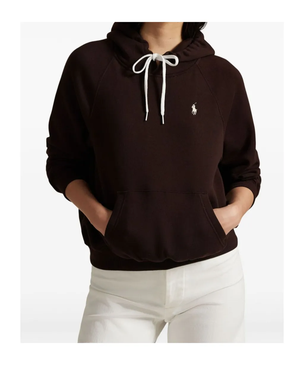 Polo Pony Embroidered Drawstring Hoodie