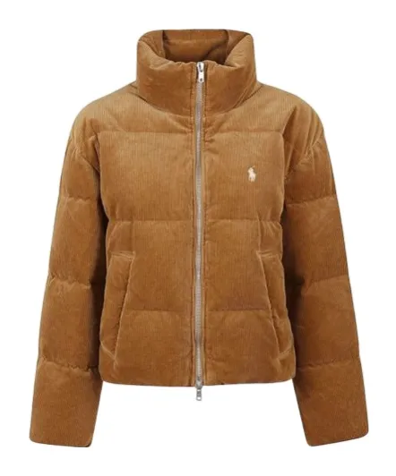 Corduroy Quilted Puffer Jacket