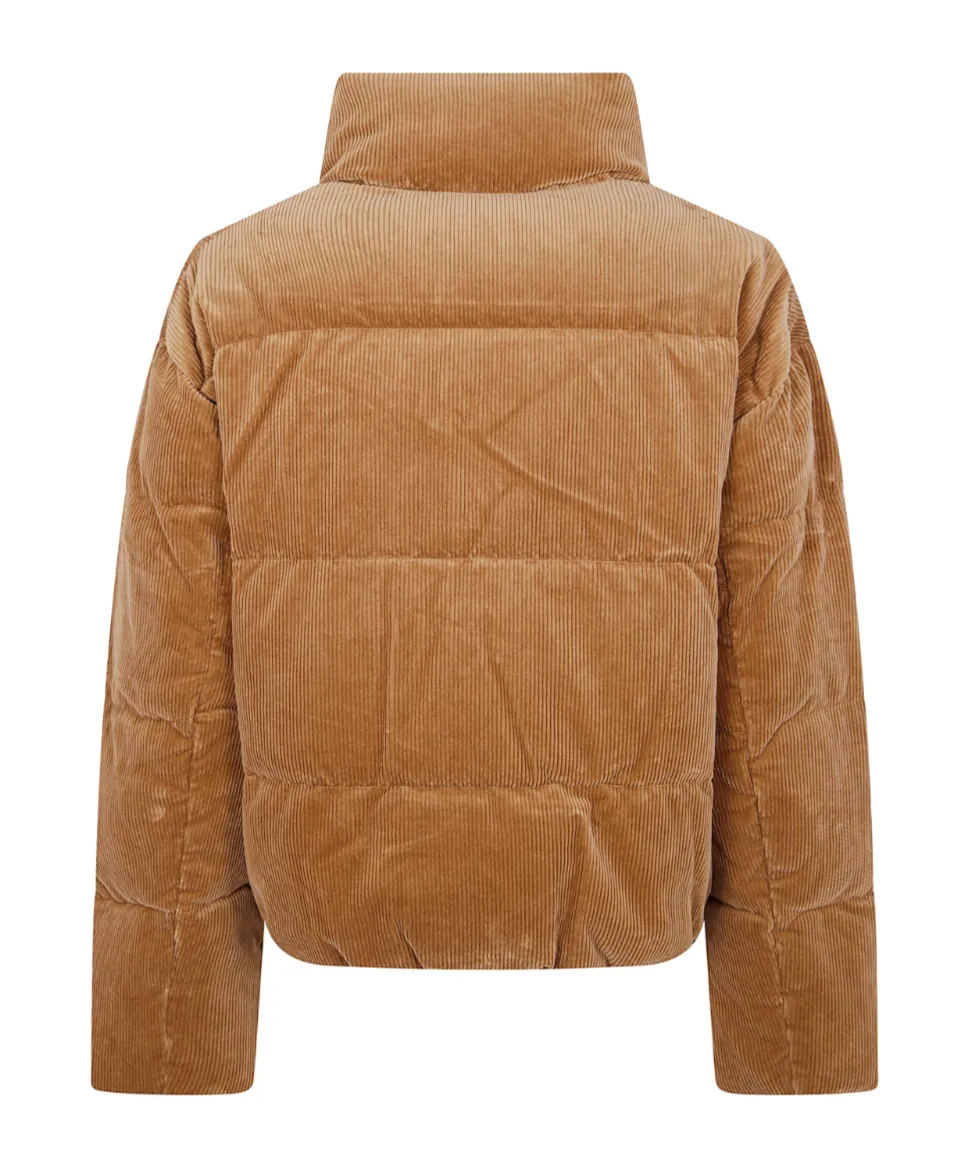Corduroy Quilted Puffer Jacket